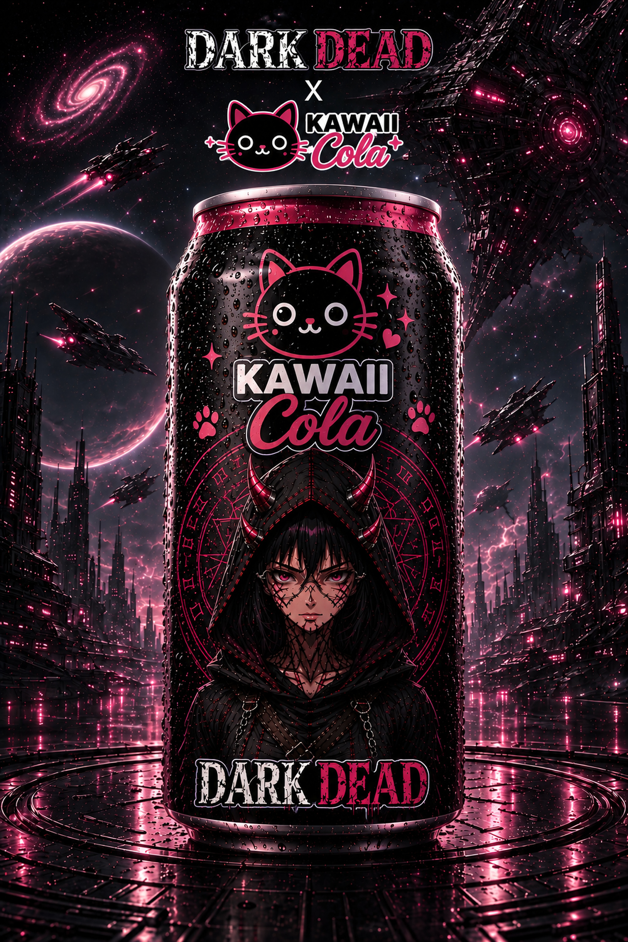 DARK DEAD × Kawaii Cola — poster
