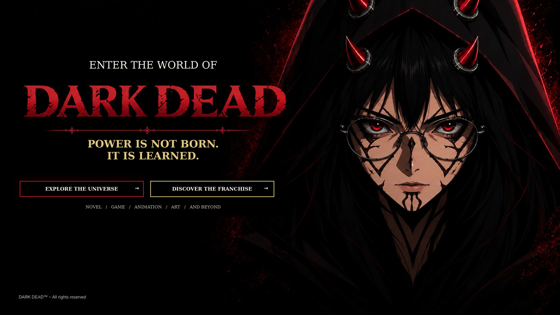 DARK DEAD™ — official website cover